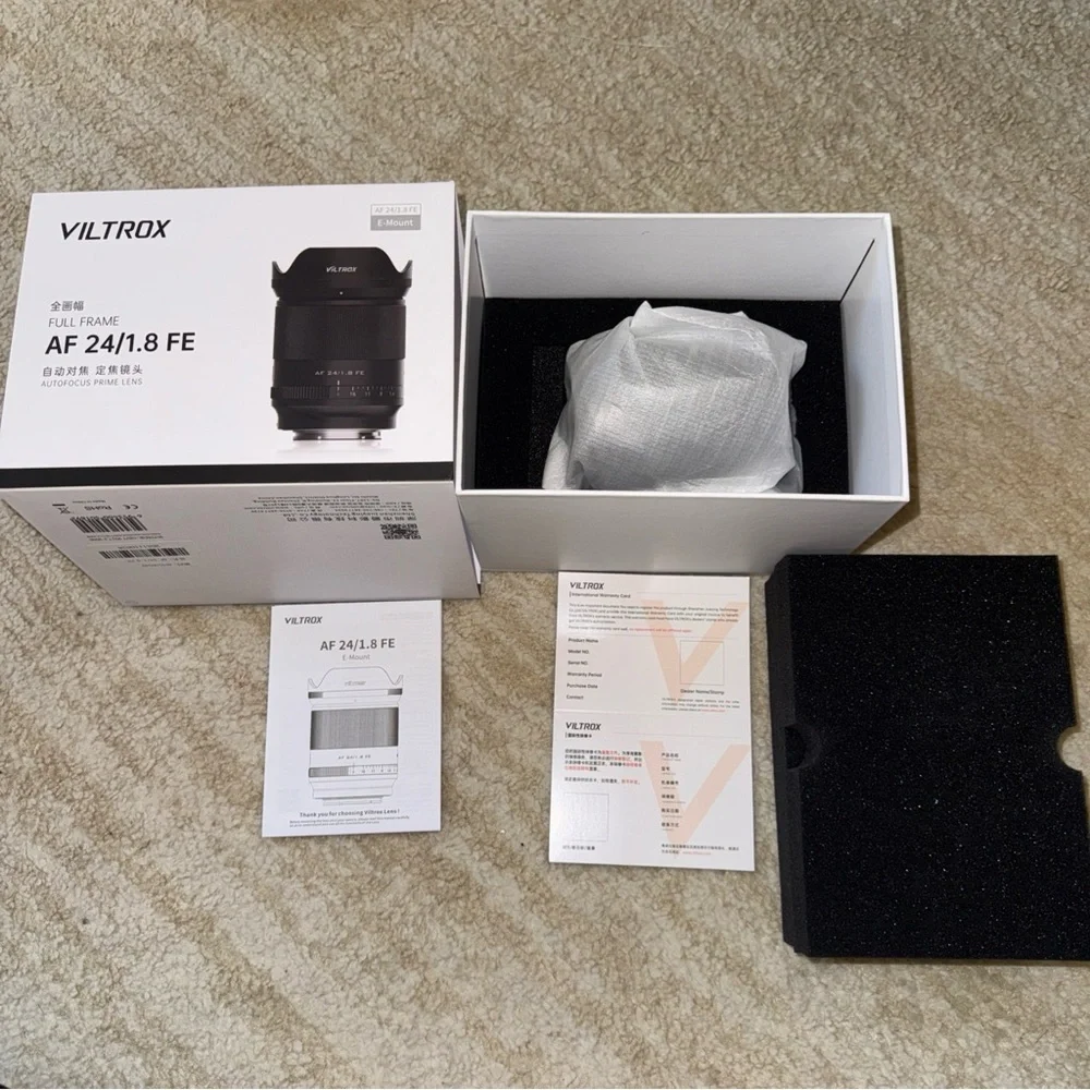 Viltrox 24mm F1.8 AF Full Frame Wide Angle Portrait Lens for Sony E FE A9 Camera